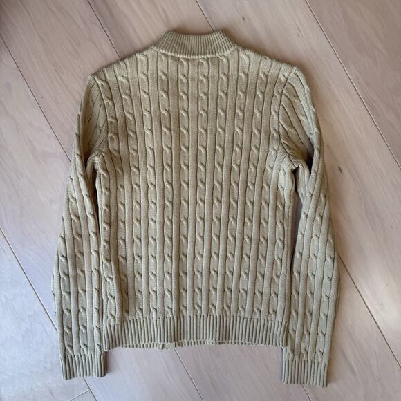 Lauren Ralph Lauren Cable Knit Sweater Women's Small Khaki - Picture 8 of 9